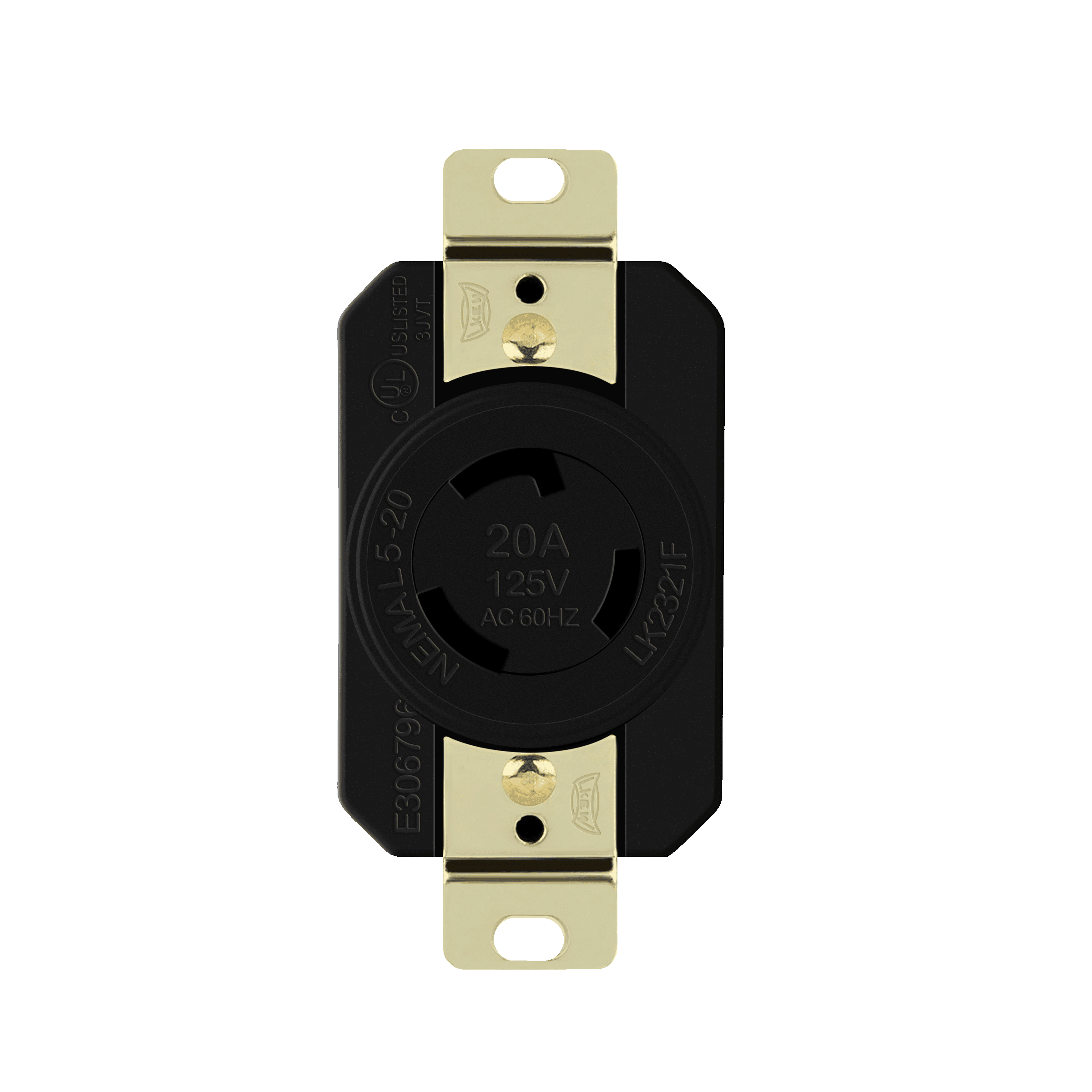 20A/125V Locking Receptacle, NEMA L5-20R