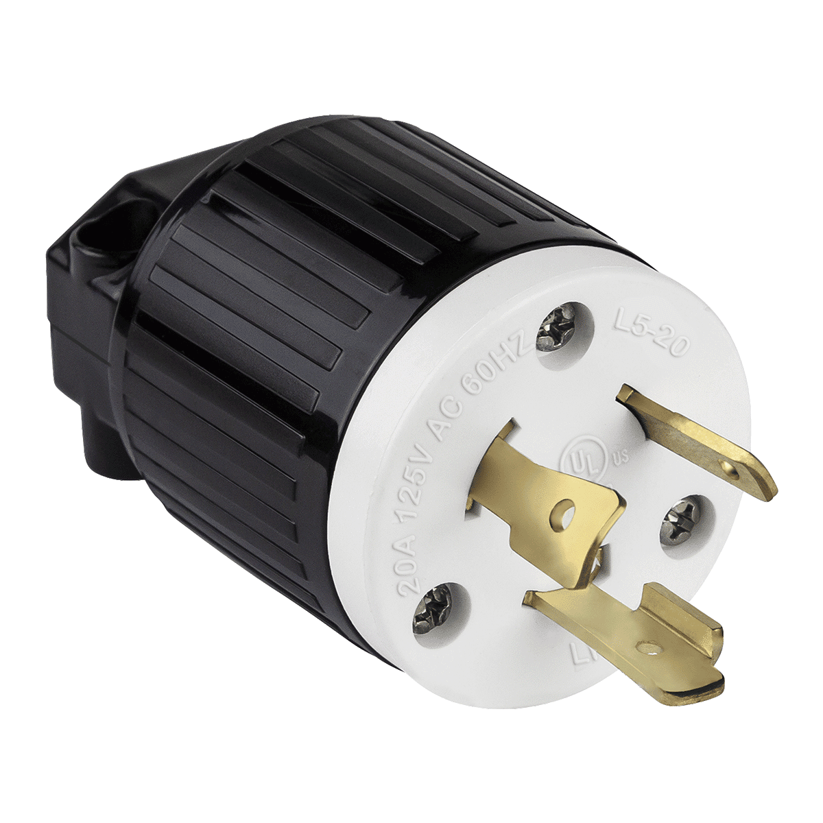 20A/125V Locking Plug, NEMA L5-20P