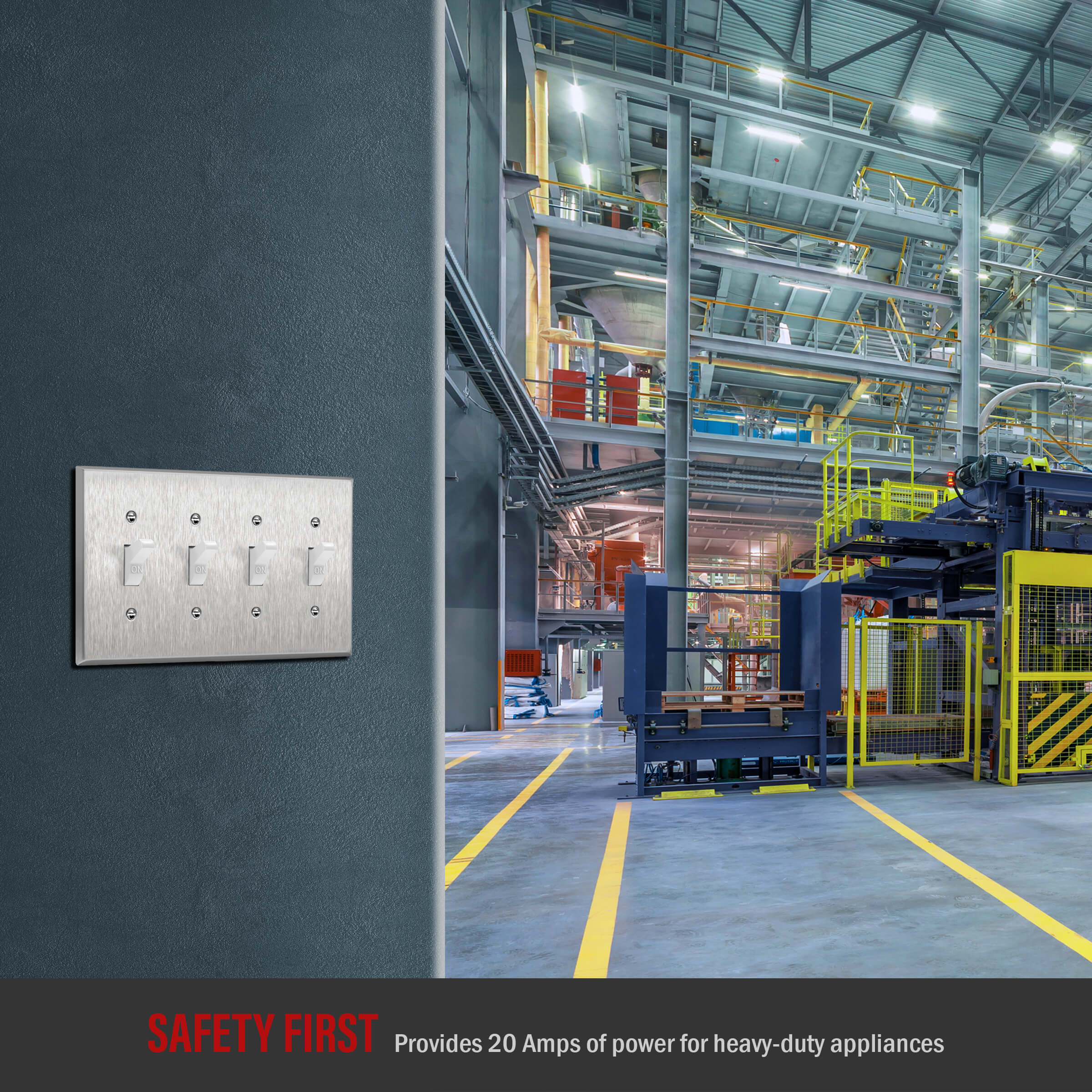 ENERLITES Toggle Light Switch, Single Pole