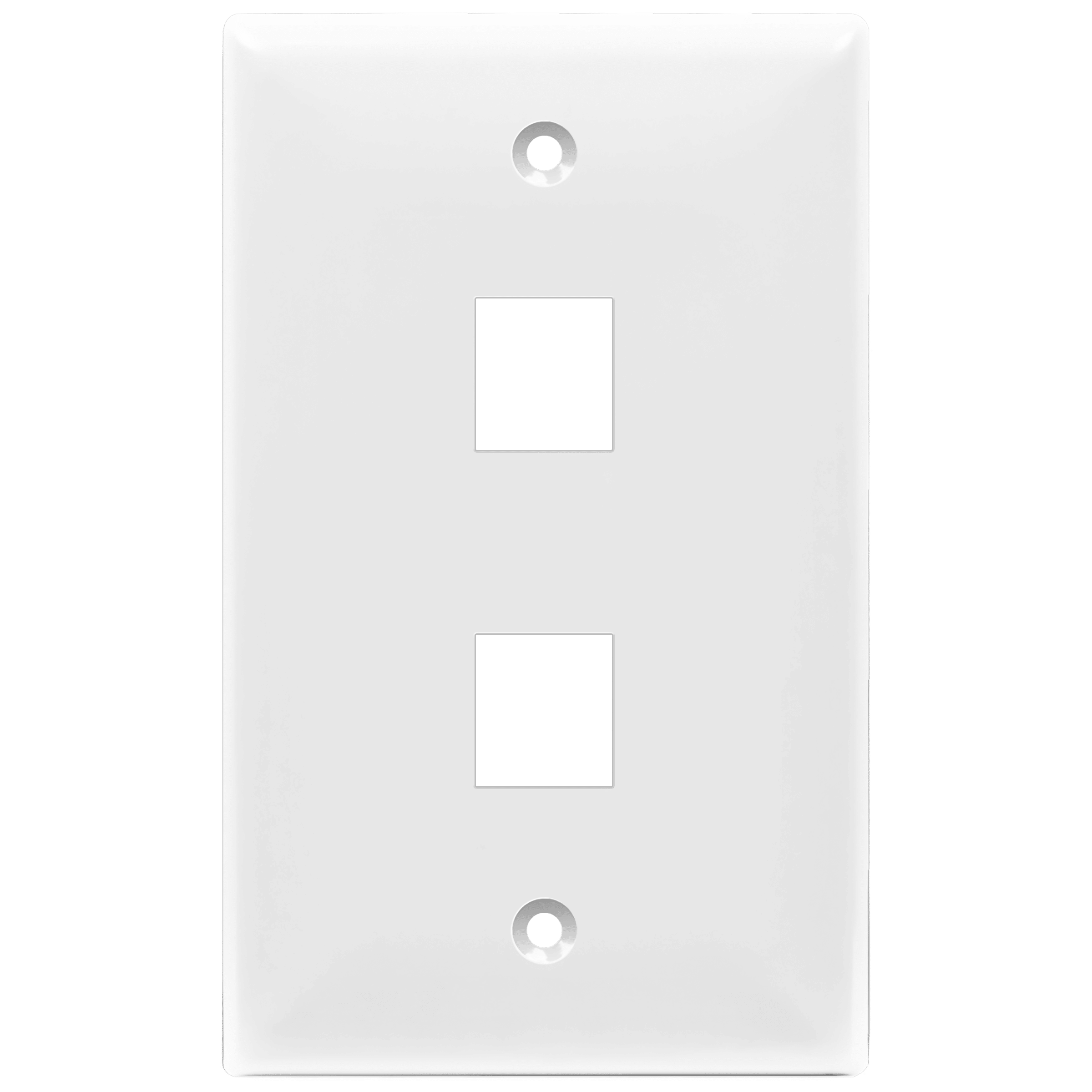 1-Gang 2-Port Keystone Jack Wall Plate