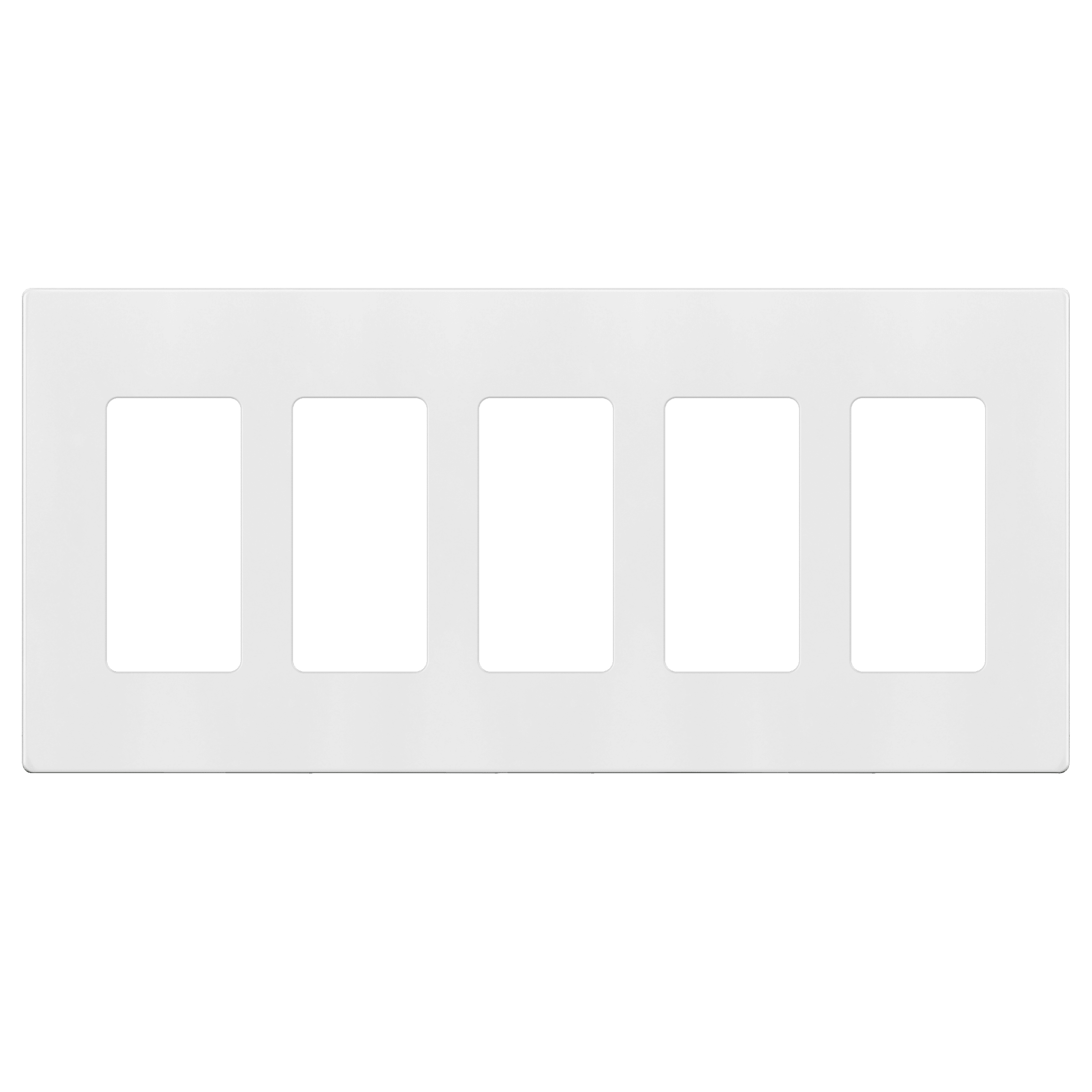 5-Gang Screwless Decorator Switch/Outlet Wall Plate