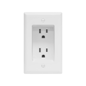 1-Gang 15A/125V Recessed Tamper-Resistant Decorator Outlet